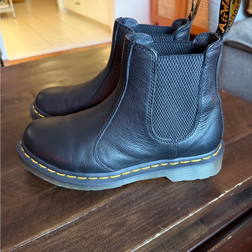 Dr. Martens Black Leather Ankle Boots - Picture 6 of 7